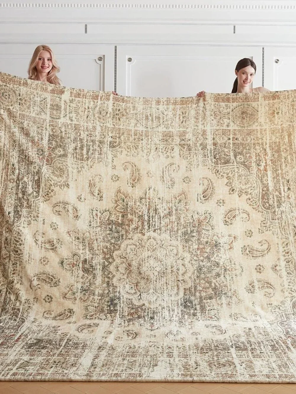 Oversized Vintage Pattern Blanket 120x120